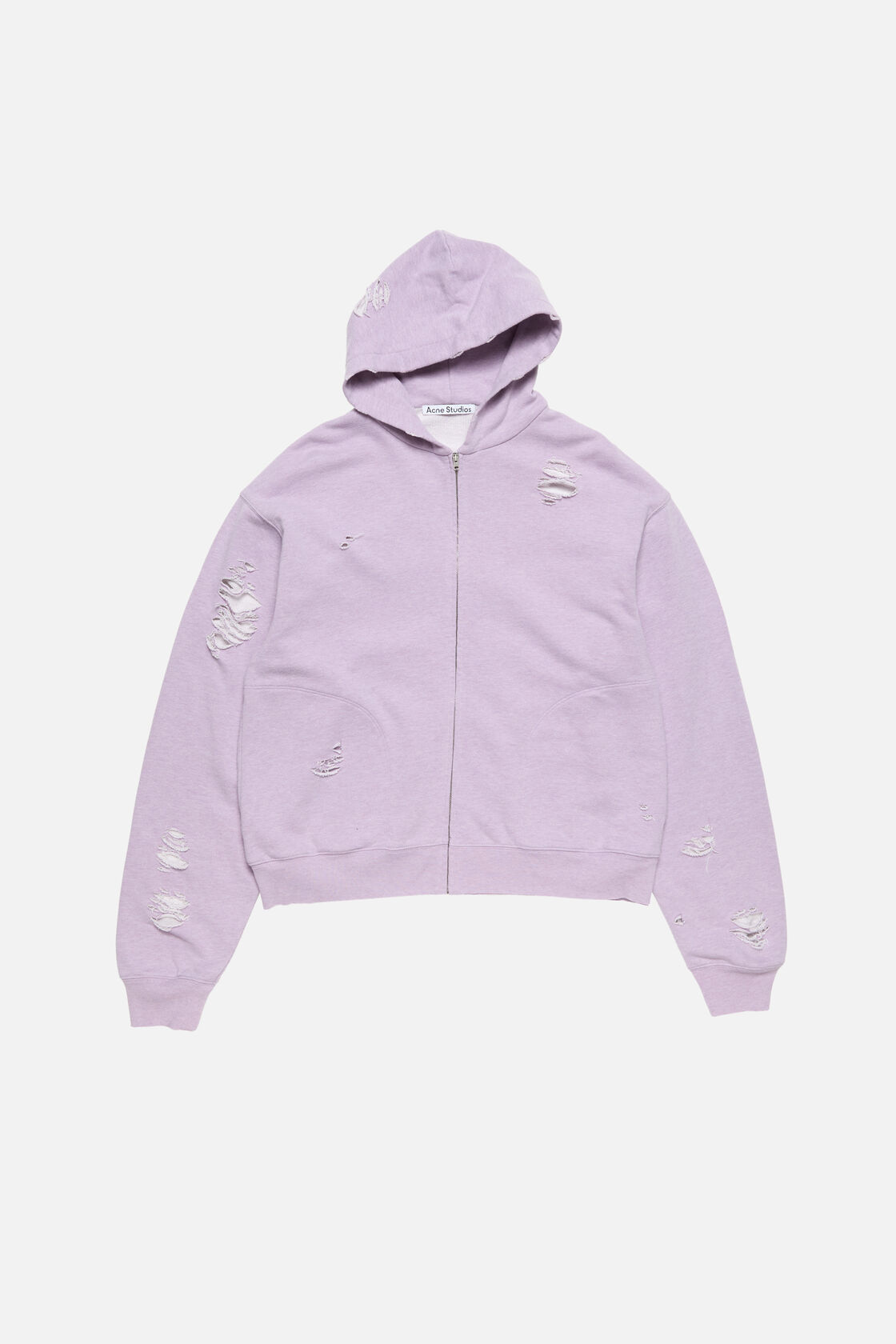 Distressed logo hoodie, Faded purple, 2000x