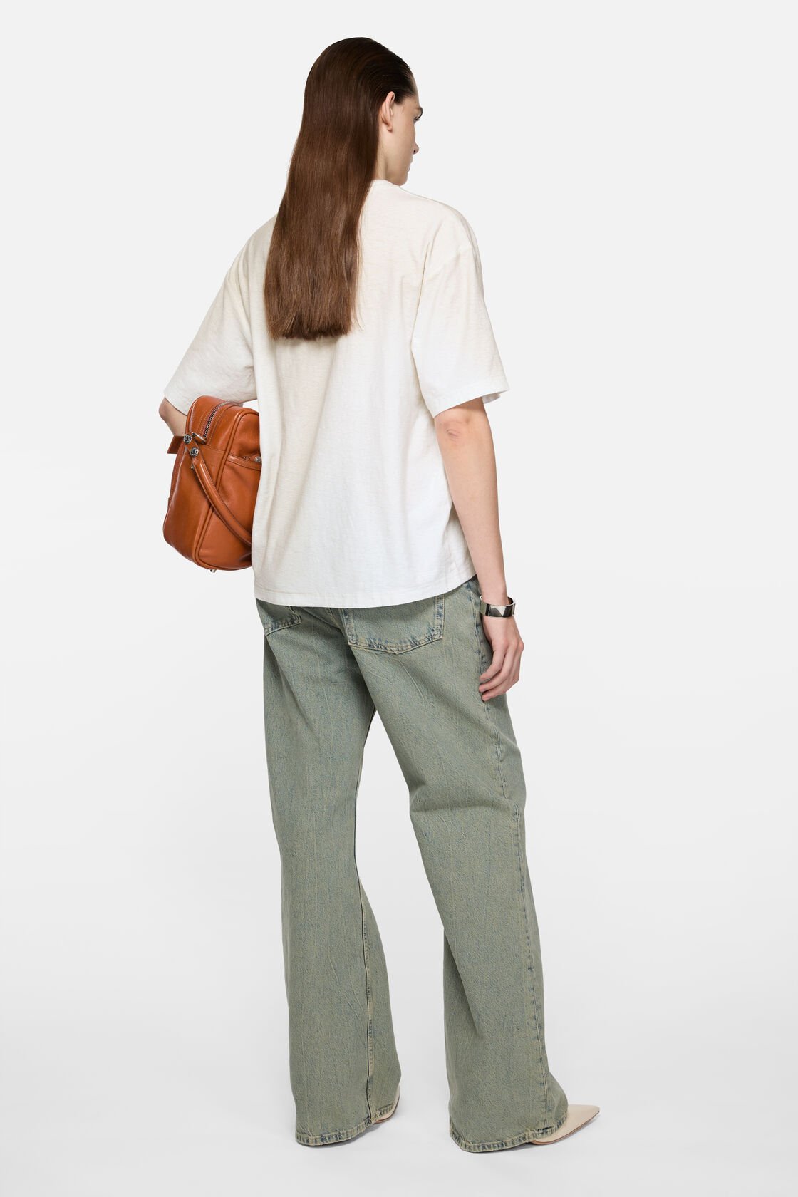 Logo t-shirt - Relaxed fit, Dusty white, 2000x