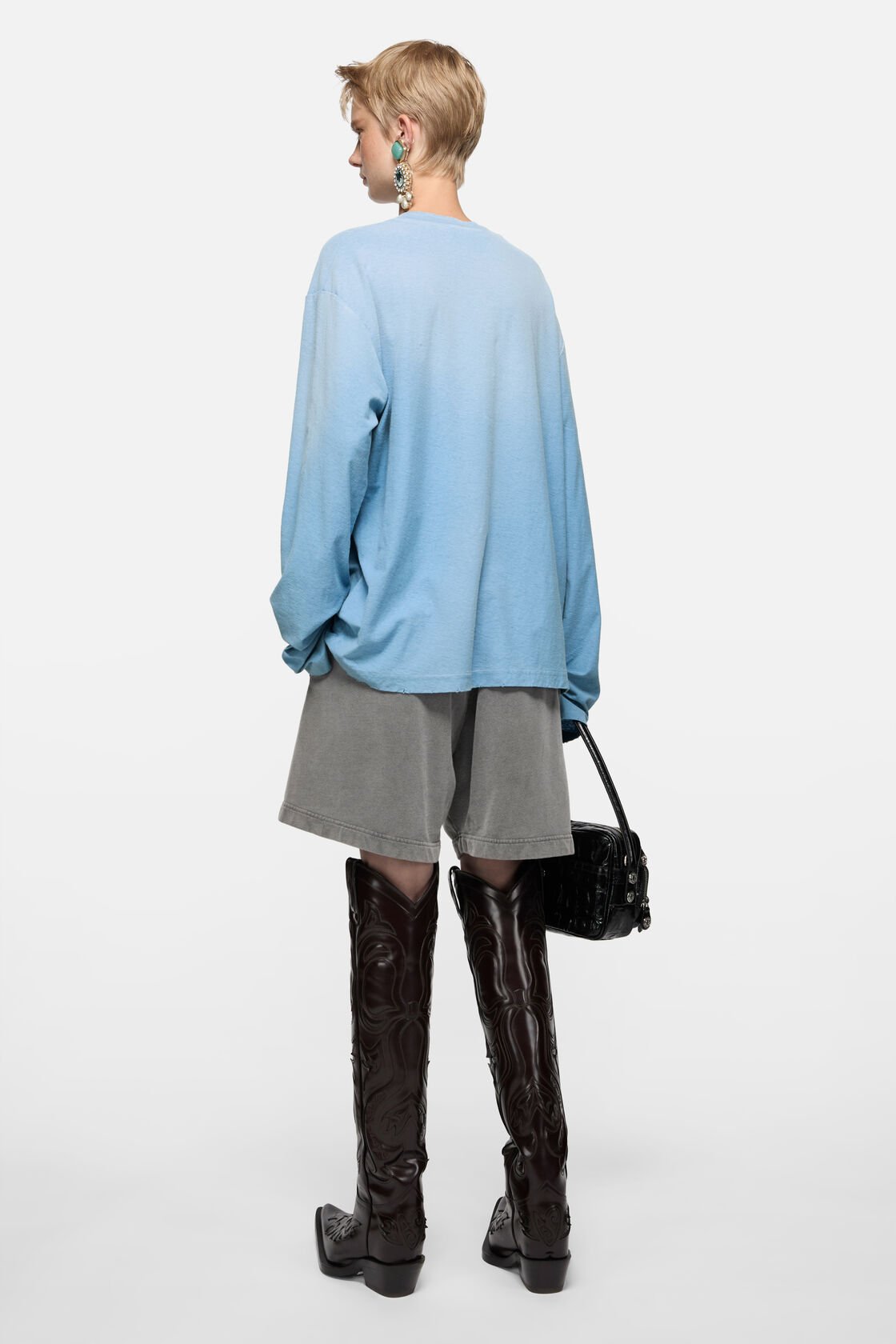 Sprayed 1996 logo t-shirt, Cornflower blue, 2000x