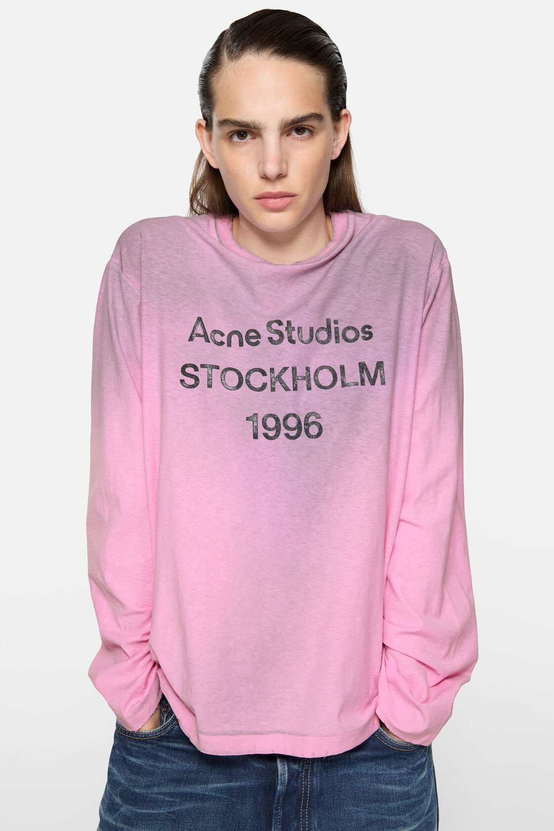 Sprayed 1996 logo t-shirt, Cotton candy pink, 2000x