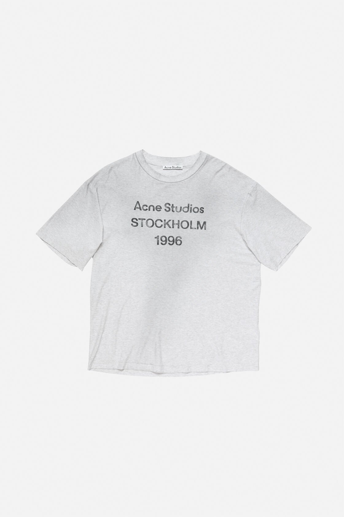 Logo t-shirt - Relaxed unisex fit, Pale Grey Melange, 2000x