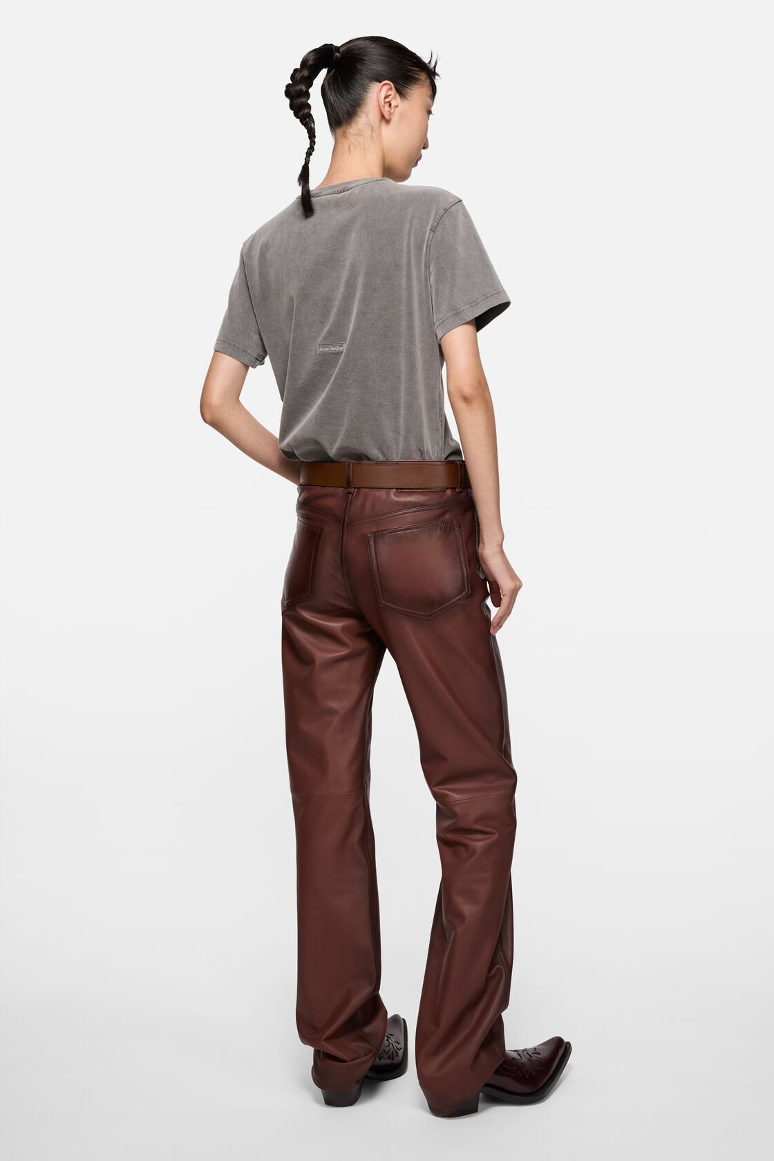 Rubber logo t-shirt, Faded black, 2000x