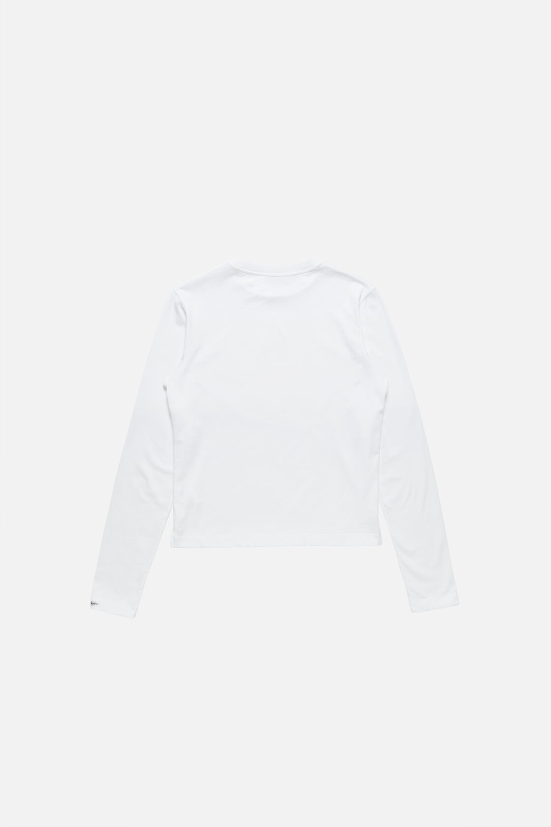 Satin label t-shirt - regular, Optic White, 2000x